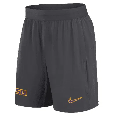 Nike Lsu Tigers Sideline  Men's Dri-fit College Shorts In Grey