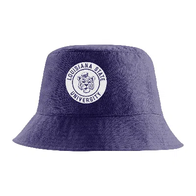 Nike Lsu  Unisex College Bucket Hat In Purple