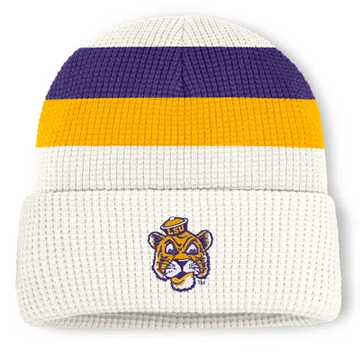 Nike Lsu  Unisex College Cuffed Beanie In White