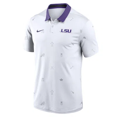 Nike Lsu Vapor Pattern  Men's Dri-fit College Polo In Gray