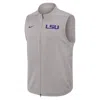 Nike Lsu Victory  Men's Therma-fit College Full-zip Vest In Gray