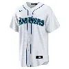 Nike Luis Castillo Seattle Mariners  Men's Mlb Replica Jersey In White