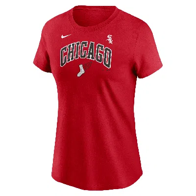 Nike Luis Robert Jr. Chicago White Sox City Connect Fuse  Women's Mlb T-shirt In Red