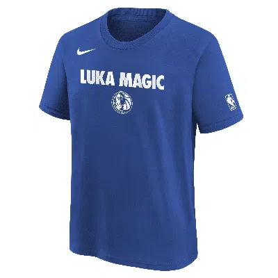 Nike Luka Donäiä Dallas Mavericks Big Kids'  Nba T-shirt In Blue