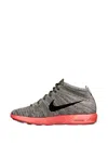 Nike Lunar Flyknit Chukka Sneakers In Gray