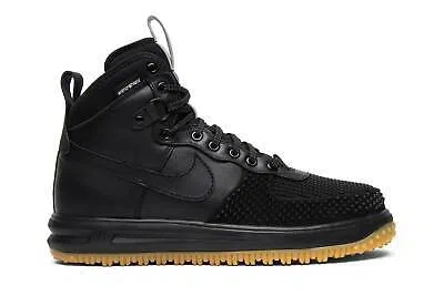 Pre-owned Nike Lunar Force 1 Duckboot 'black Gum' 805899-003 In Black/black-metallic Silver-anthracite