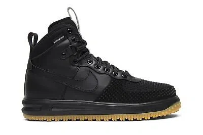 Pre-owned Nike Lunar Force 1 Duckboot 'black Gum' 805899-003 In Black/black-metallic Silver-anthracite