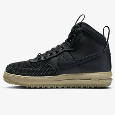 Pre-owned Nike Lunar Force 1 Duckboot Shoes 'black/neutral Olive' (dz5320-001)