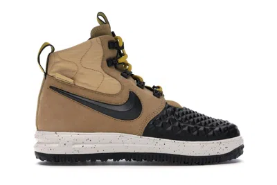 Pre-owned Nike Lunar Force 1 Duckboot Sneakers In Metallic Gold/light Bone/black In Multi