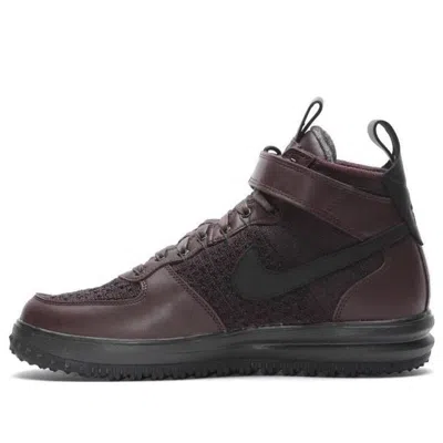 Nike Lunar Force 1 Flyknit Workboot 'deep Burgundy' In Brown