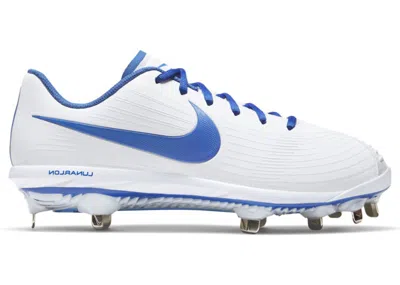 Pre-owned Nike Lunar Hyperdiamond 3 Pro Game Royal (women's) Sneakers In White/pure Platinum/photo Blue In Multi