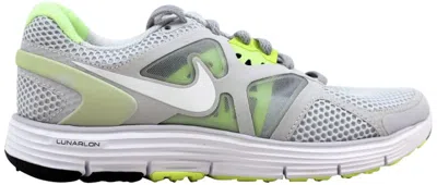 Pre-owned Nike Lunarglide + 3 Breatheliquid Lime (women's) Sneakers In Pure Platinum/white/wolf Grey