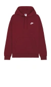 Nike Men's  Sportswear Club Fleece Pullover Hoodie In Team Red & White