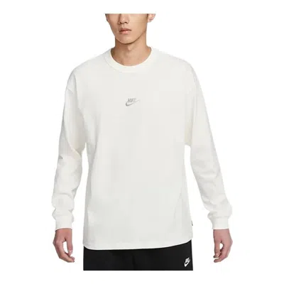 Nike M Nsw Prew Essntl Sustls Tee Embroidered Logot 'white Grey'