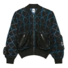 Nike Ma-1 Bomber Multiple Pockets Knit Aviator Jacket Black