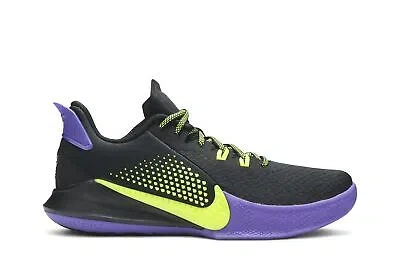 Pre-owned Nike Mamba Fury 'lakers Away' Ck2087-003 In Black/psychic Purple/lemon Venom