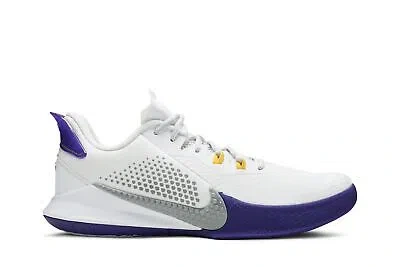 Pre-owned Nike Mamba Fury 'lakers Home' Ck2087-101 In White/field Purple/amarillo/light Smoke Grey