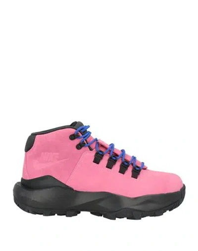 Nike Man Ankle Boots Pink Size 9 Leather