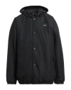 Nike Authentics Logo-embroidered Shell Coach Jacket In Black