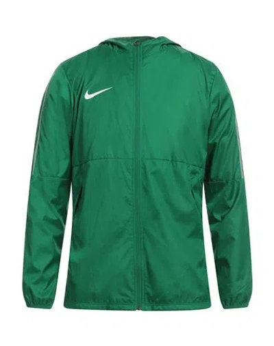 Nike Man Jacket Green Size Xl Polyester
