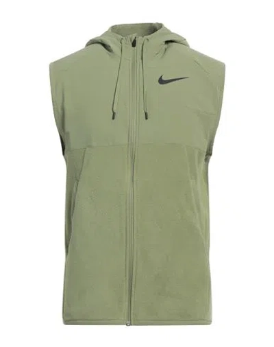 Nike Man Jacket Light Green Size Xl Polyester, Elastane