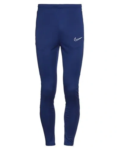 Nike Man Leggings Blue Size Xs Polyester