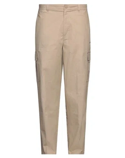 Nike Man Pants Beige Size 40w-32l Cotton, Elastane