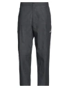 Nike Man Pants Lead Size 34 Cotton, Polyester In Grey