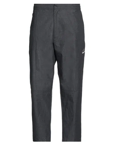 Nike Man Pants Lead Size 34 Cotton, Polyester In Grey