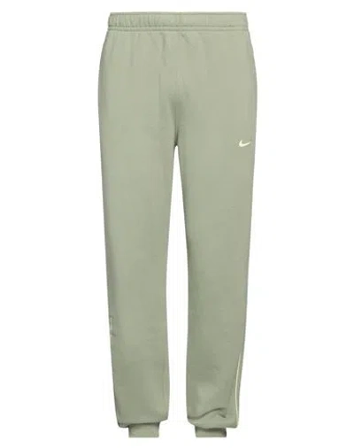 Nike Man Pants Sage Green Size S Cotton, Polyester
