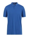 Nike Man Polo Shirt Blue Size L Polyester