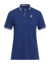 Nike Man Polo Shirt Blue Size M Cotton, Polyester
