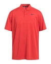NIKE NIKE MAN POLO SHIRT RED SIZE S POLYESTER