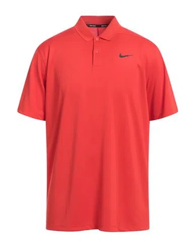 Nike Man Polo Shirt Red Size S Polyester