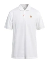 Nike Man Polo Shirt White Size M Cotton, Polyester