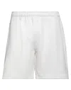 Nike Man Shorts & Bermuda Shorts Ivory Size Xs Cotton, Polyester In White