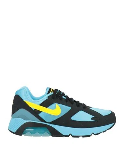 Nike Man Sneakers Azure Size 9 Textile Fibers In Blue