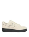 Nike Man Sneakers Beige Size 11.5 Leather In Neutral