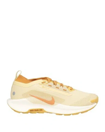 Nike Man Sneakers Beige Size 7.5 Textile Fibers In Brown