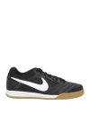 Nike Man Sneakers Black Size 12.5 Leather, Textile Fibers