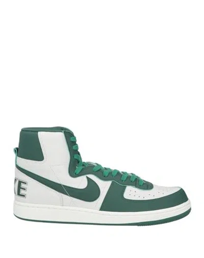 NIKE NIKE MAN SNEAKERS GREEN SIZE 9 SOFT LEATHER