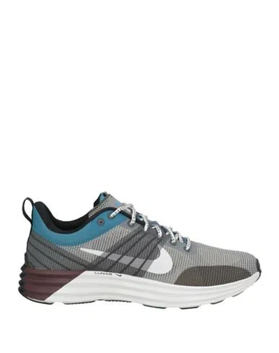 Nike Man Sneakers Grey Size 9 Textile Fibers In Gray