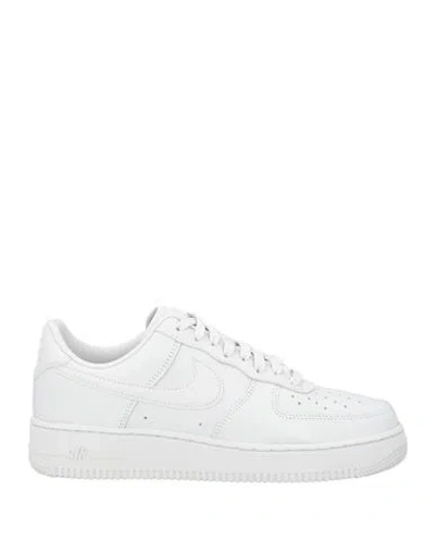 Nike Man Sneakers White Size 8.5 Leather In Animal Print