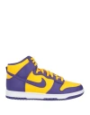 Nike Dunk High Retro Leather High-top Trainers In Mandarin