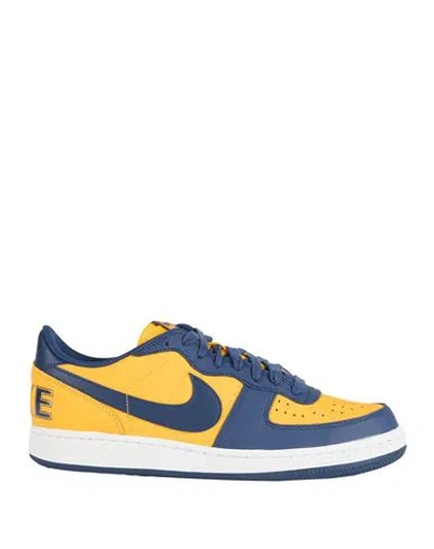 Nike Man Sneakers Mandarin Size 9 Leather