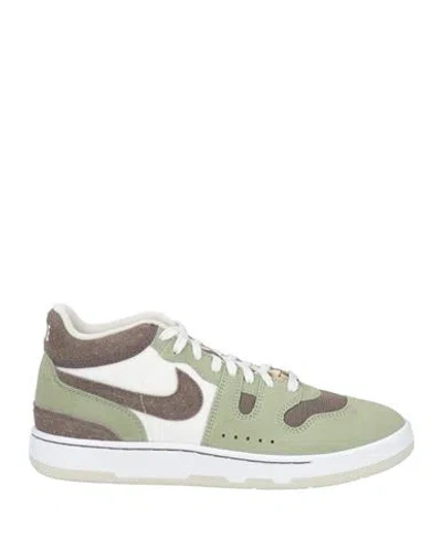 Nike Man Sneakers Military Green Size 9 Leather In Multi