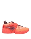 Nike X Ambush Man Sneakers Orange Size 4 Soft Leather, Textile Fibers