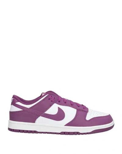 NIKE NIKE MAN SNEAKERS PURPLE SIZE 11.5 LEATHER, TEXTILE FIBERS