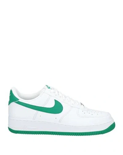 Nike Man Sneakers White Size 11.5 Leather, Textile Fibers