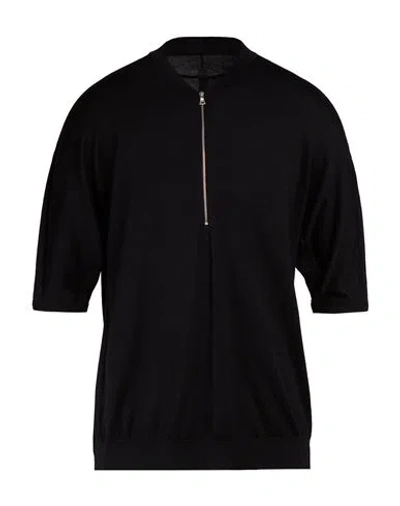 Nike Man Sweater Black Size Xl Merino Wool, Silk In Multi